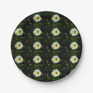 Assiettes En Carton Plaque papier de marguerite
