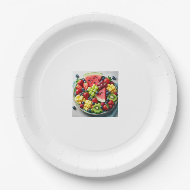 Assiettes En Carton Plaque papier design (Devant)