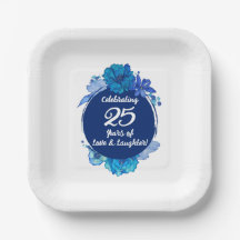 Plaque papier du 25e anniversaire du Mariage