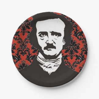 Assiettes En Carton Plaque papier Edgar Allan Poe