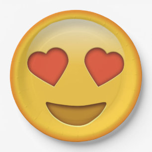 Assiettes En Carton Plaque papier émoji drôle