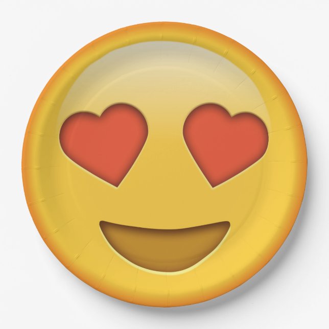 Assiettes En Carton Plaque papier émoji drôle (Devant)