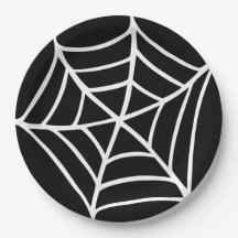 Plaque papier Halloween Spiderweb