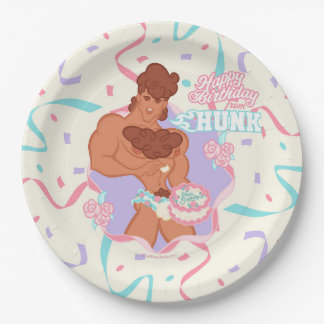 Assiettes En Carton Plaque papier Hunk Anniversaire