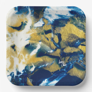 Assiettes En Carton Plaque papier Indigo SPWW