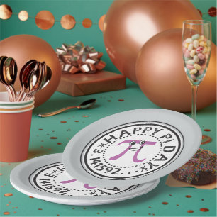 Assiettes En Carton Plaque Papier Jour Pi Jour Cute Happy