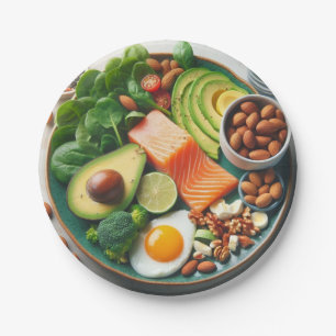 Assiettes En Carton Plaque papier Keto Diet