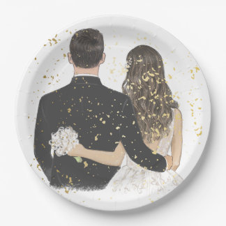 Assiettes En Carton Plaque papier mariage 2