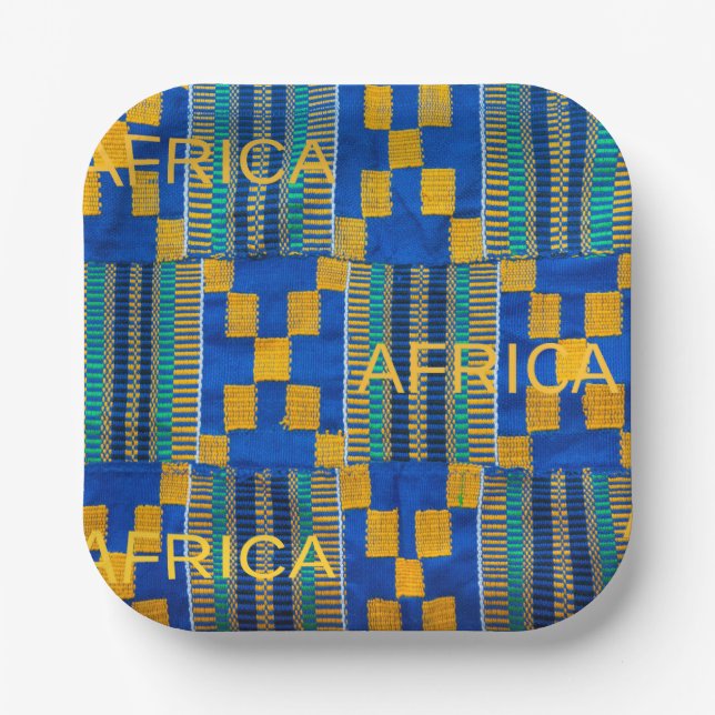 Assiettes En Carton Plaque papier Mariage africaine (Recto)