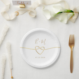 Assiettes En Carton Plaque papier Mariage simple