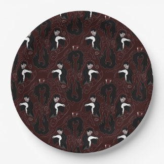 Assiettes En Carton Plaque papier Motif Vampire