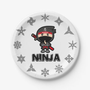 Assiettes En Carton Plaque Papier Ninja Boy