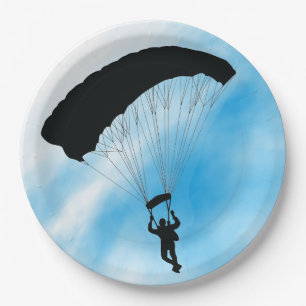 Assiettes En Carton Plaque Papier Papier de Conception Skydiving