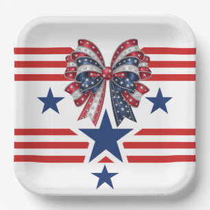 Assiettes En Carton Plaque Papier Patriotique