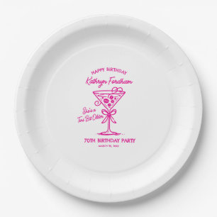 Assiettes En Carton Plaque papier personnalisée 70e anniversaire Marti