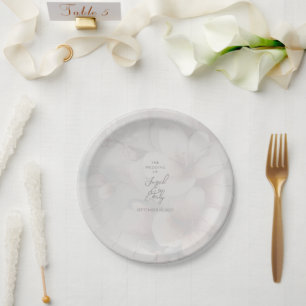 Assiettes En Carton Plaque papier personnalisée Mariage Cherry Blossom