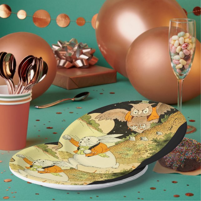 Assiettes En Carton Plaque papier Peter Rabbit (Multi)