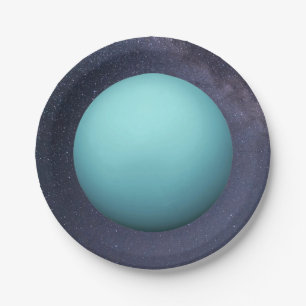 Assiettes En Carton Plaque papier Planète Uranus