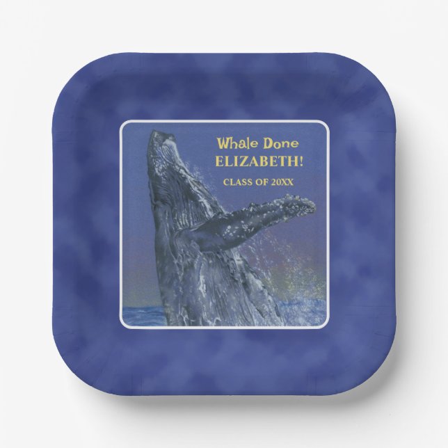 Assiettes En Carton Plaque papier pour la partie de graduation de la b (Recto)