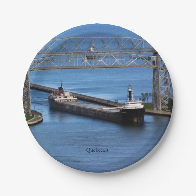 Assiettes En Carton Plaque papier québécoise (Devant)