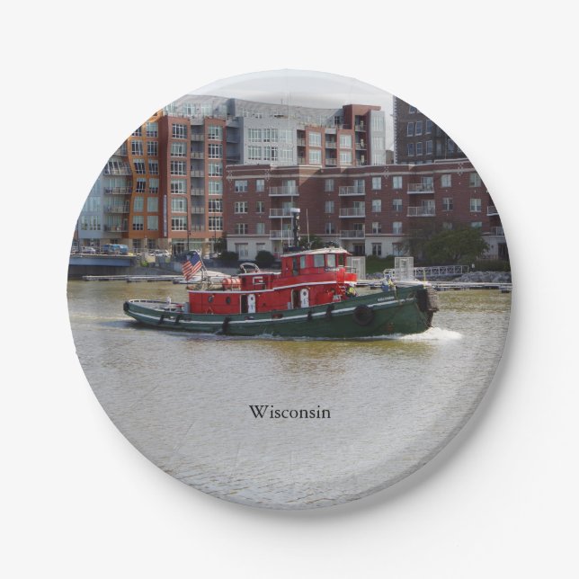 Assiettes En Carton Plaque papier Wisconsin (Devant)
