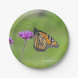 Assiettes En Carton Plaque papillon Monarch