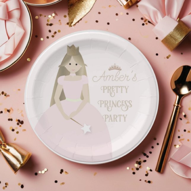 Assiettes En Carton Plaque Princess Party (Pretty Princess Party Plate )