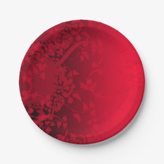 Assiettes En Carton Plaque Red Satin