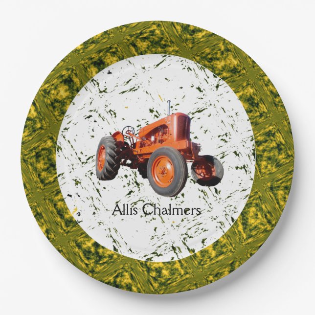 Assiettes En Carton Plaques à papier 1955 d'Allis Chalmers WD45 de cru (Devant)