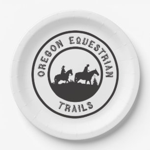 Assiettes En Carton Plaques à papier avec le logo d'OET