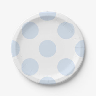 Assiettes En Carton Plaques à papier blanches bleues en pastel de