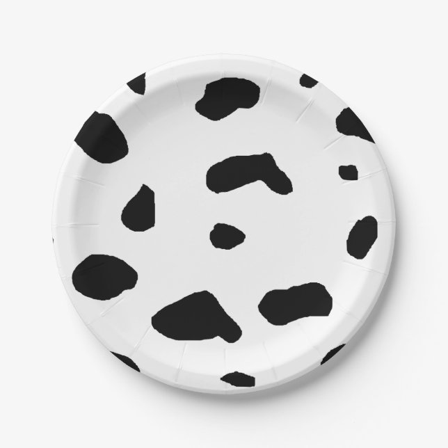 Assiettes En Carton Plaques à papier dalmatiennes (Devant)