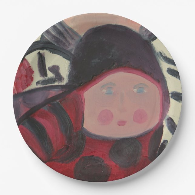 Assiettes En Carton Plaques à papier d'anniversaire de coccinelle (Devant)