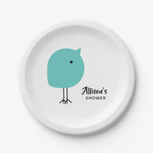 Assiettes En Carton Plaques à papier de baby shower moderne de poussi