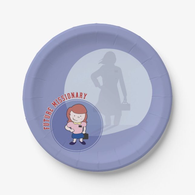 Assiettes En Carton Plaques à papier de futur missionnaire de LDS (Devant)