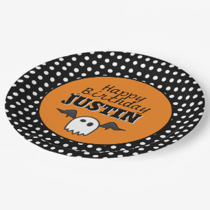 Assiettes En Carton Plaques à papier de Halloween d'anniversaire