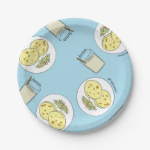 Plaques à papier de Horchata y Pupusas