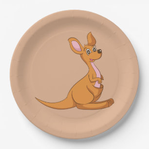 Assiettes En Carton Plaques à papier de kangourou