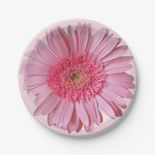 Assiettes En Carton Plaques à papier de marguerite rose de Gerber
