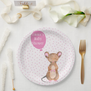 Assiettes En Carton Plaques à papier de région boisée de baby shower