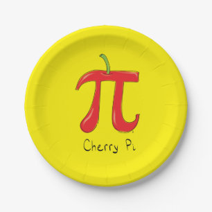 Assiettes En Carton Plaques à papier des maths pi de la cerise pi de