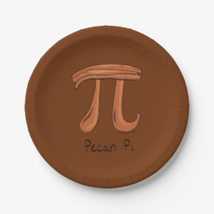 Assiettes En Carton Plaques à papier des maths pi de la noix de pécan