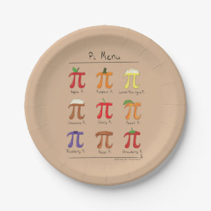 Assiettes En Carton Plaques à papier des maths pi de menu de pi de