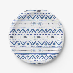 Assiettes En Carton Plaques à papier tribales de Boho