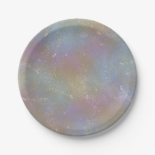 Assiettes En Carton Plaques arc-en-ciel holographique