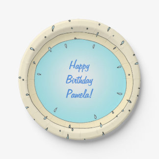 Assiettes En Carton Plaques d'anniversaire personnalisées