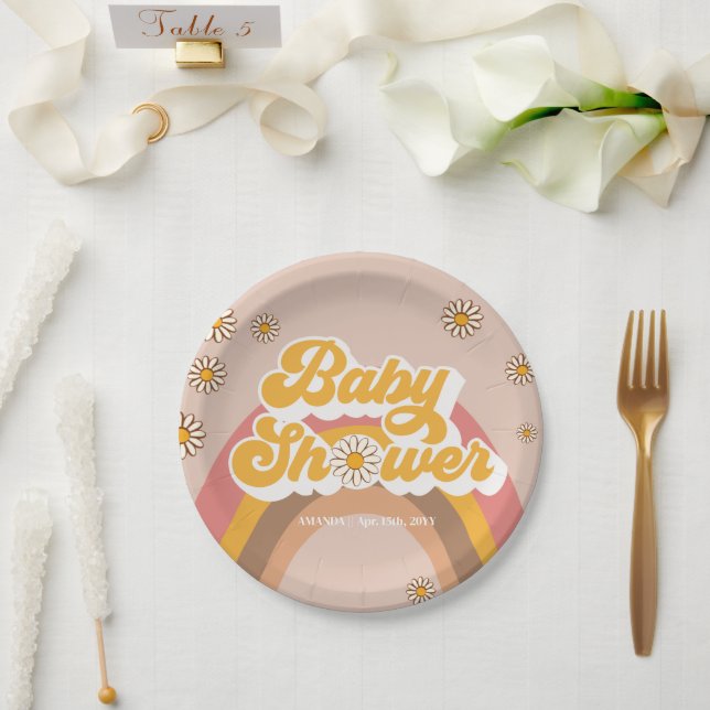 Assiettes En Carton Plaques de Baby shower super (Mariage)