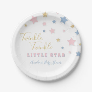 Assiettes En Carton Plaques de Baby shower Twinkle Little Star