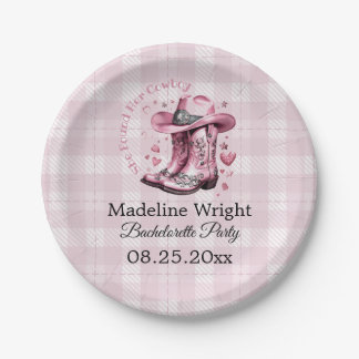 Assiettes En Carton Plaques de bachelorette rose Vintage