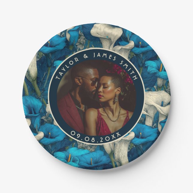 Assiettes En Carton Plaques de calle gras pour Mariage (Devant)